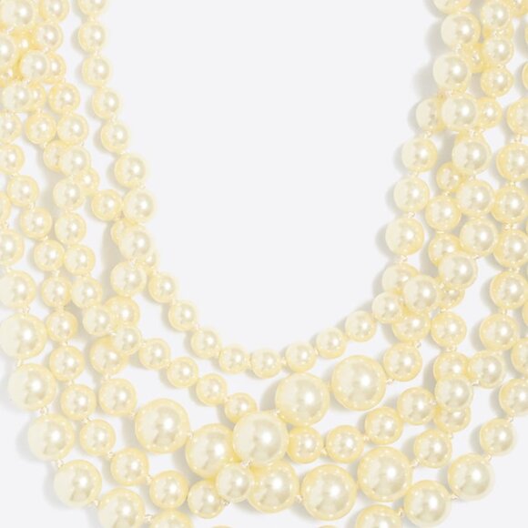 J.Crew Factory Multistrand Pearl Necklace NWT - Picture 5 of 6